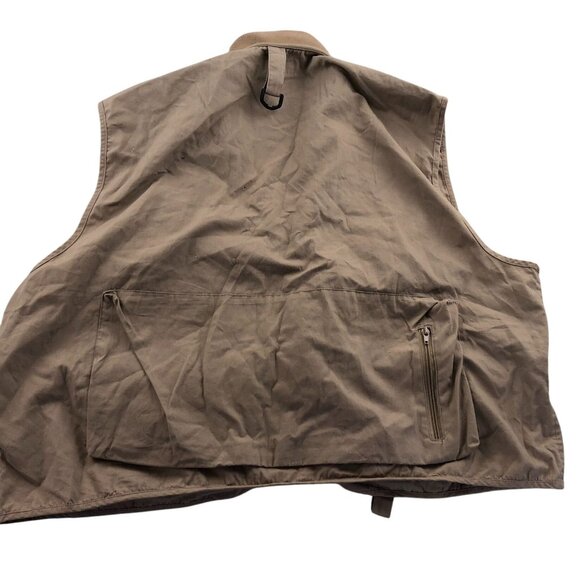 Pflueger Deluxe Mens Fly Fishing Vest Jacket XXL Tan Outdoors Full Zip Utility - Picture 2 of 11
